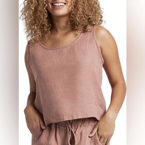EUC Parachute Linen Tank in Mauve (Size:S)